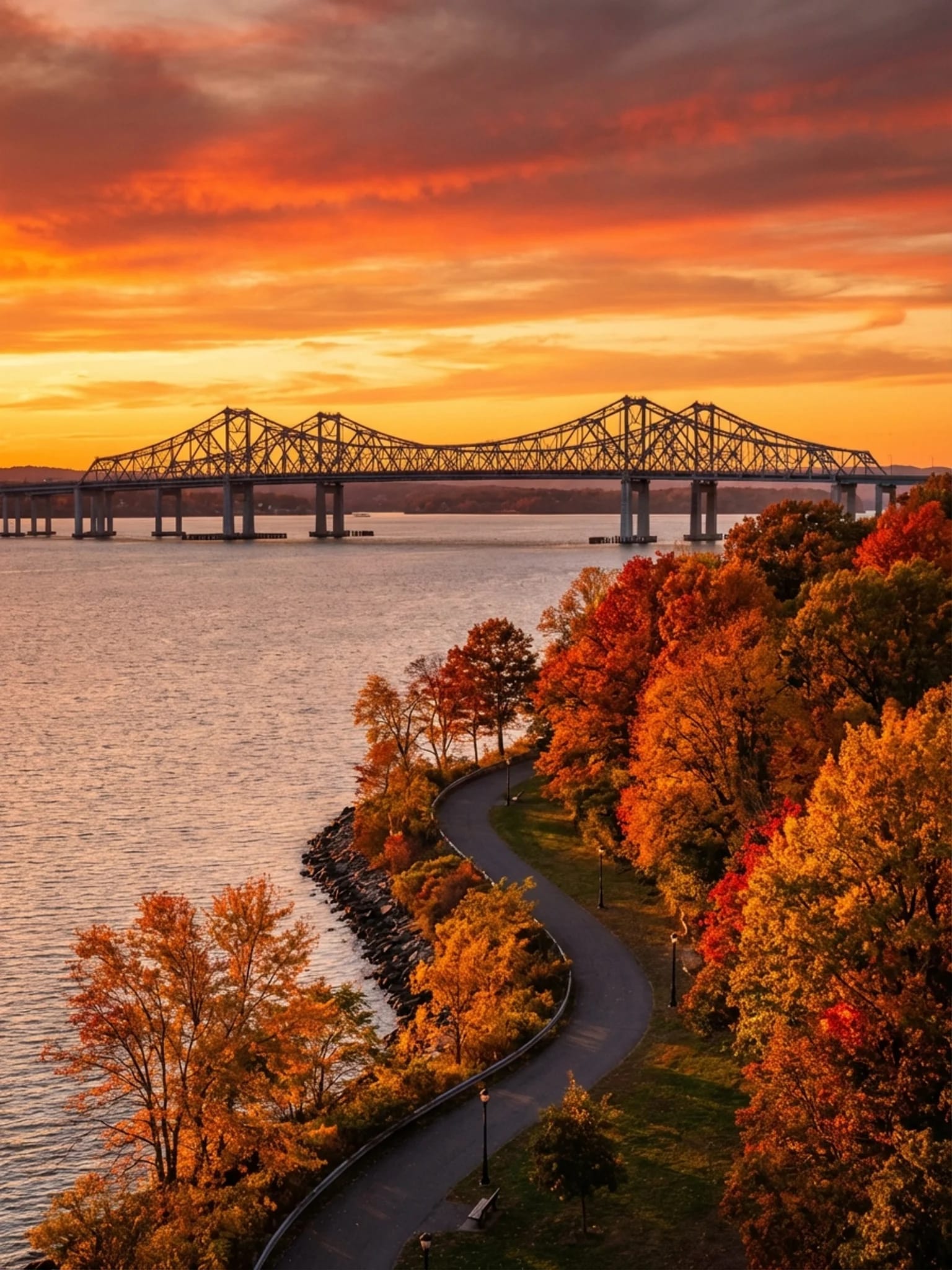 Westchester County downtown at golden hour