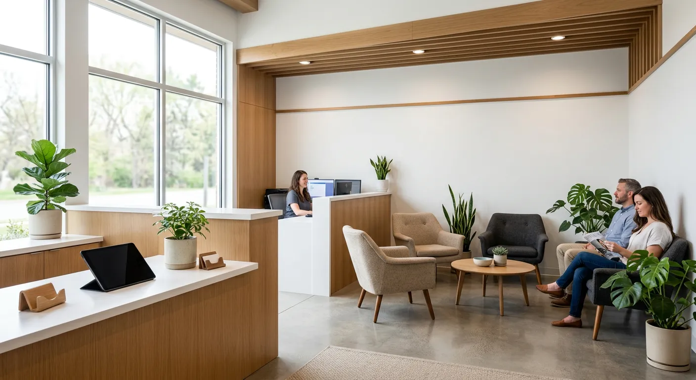 Modern medical practice interior