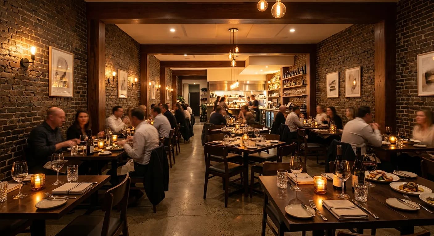 Upscale restaurant interior in Westchester County