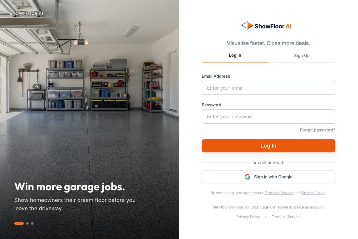 ShowFloor.ai application screenshot
