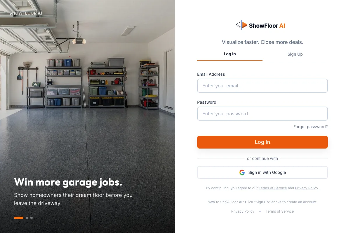 ShowFloor.ai application screenshot
