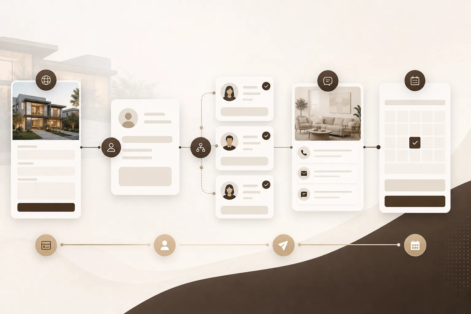 CRM routing visual mockup